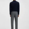 Fleckenabweisende Slim-Fit-Hose aus Stretch-Dobby