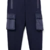 Fleece-Trainingshose für Kinder mit Cargotaschen