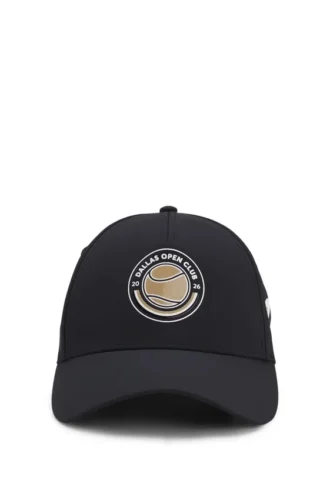 Fünf-Panel-Cap mit Tennis-Motiv und Logo Fünf-Panel-Cap mit Tennis-Motiv und Logo