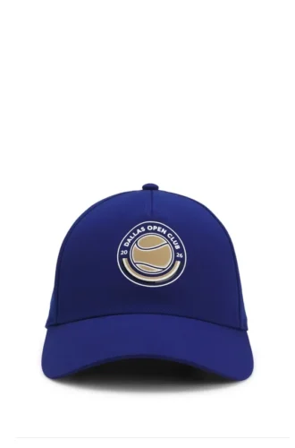 Fünf-Panel-Cap mit Tennis-Motiv und Logo Fünf-Panel-Cap mit Tennis-Motiv und Logo