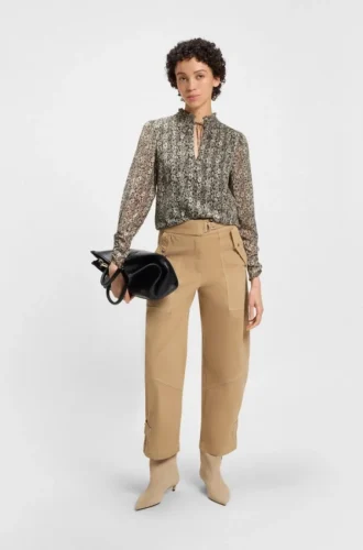 Freizeithose aus Stretch-Baumwolltwill