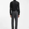 Funktionales, elastisches Slim-Fit-Hemd aus strukturiertem Jersey Funktionales, elastisches Slim-Fit-Hemd aus strukturiertem Jersey