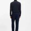 Funktionales, elastisches Slim-Fit-Hemd aus strukturiertem Jersey