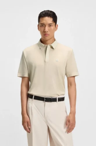 Funktions-Poloshirt mit Double-B-Monogramm