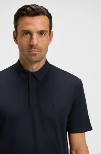 Funktions-Poloshirt mit Double-B-Monogramm