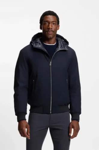 Funktionsjacke aus Flanell mit Daunenfüllung