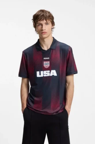 Fußball-T-Shirt in Relaxed-Fit mit Ländermotiv