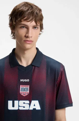 Fußball-T-Shirt in Relaxed-Fit mit Ländermotiv