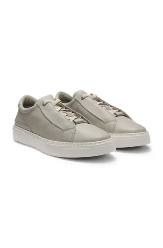 Gary-Sneaker aus Leder mit verdeckten Schnürsenkeln