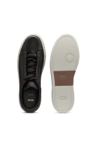 Gary-Sneaker aus Leder mit verdeckten Schnürsenkeln