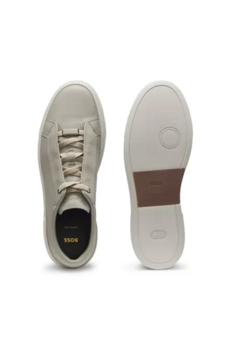Gary-Sneaker aus Leder mit verdeckten Schnürsenkeln