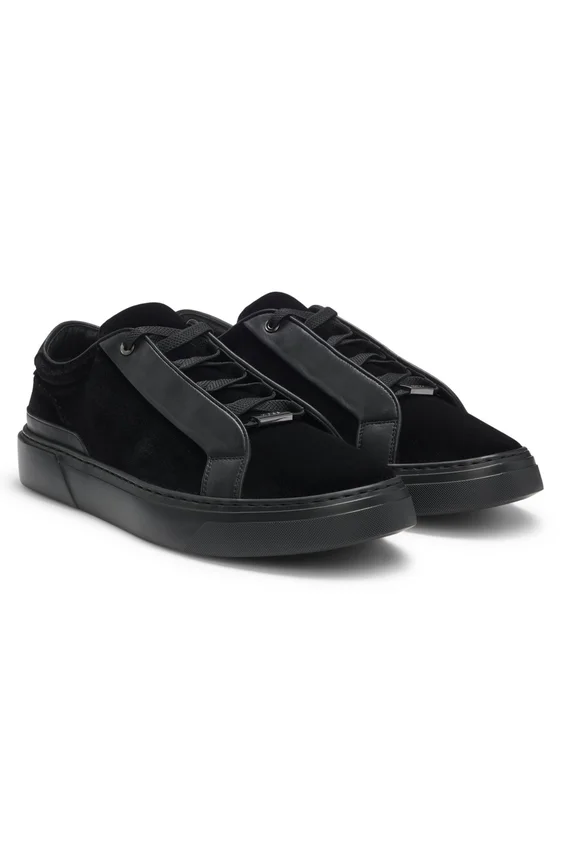 Gary-Sneaker aus Leder und Wildleder Gary-Sneaker aus Leder und Wildleder