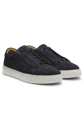 Gary Sneakers mit gewebtem Obermaterial aus Wildleder