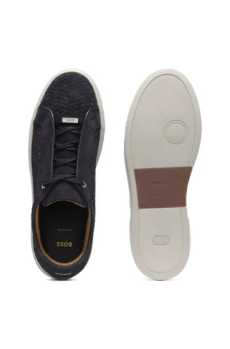 Gary Sneakers mit gewebtem Obermaterial aus Wildleder