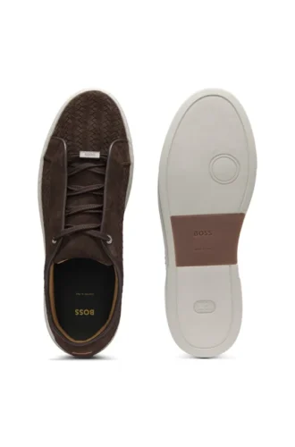 Gary Sneakers mit gewebtem Obermaterial aus Wildleder