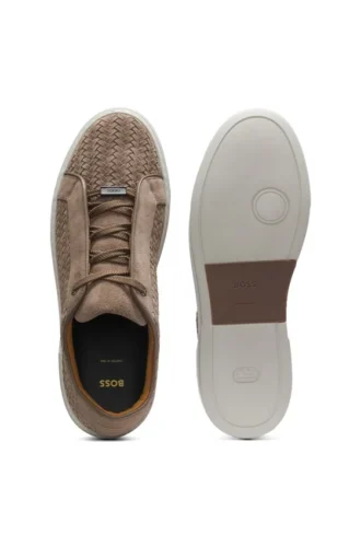 Gary Sneakers mit gewebtem Obermaterial aus Wildleder