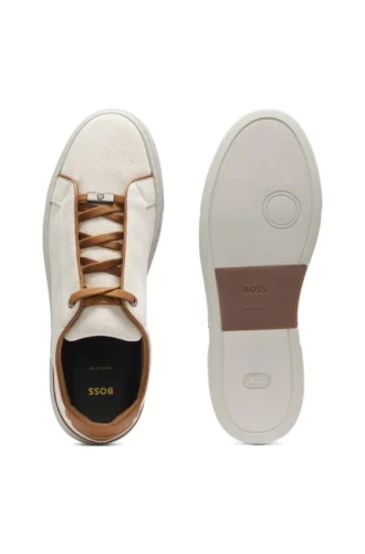 Gary Sneakers mit Lederbesatz
