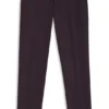 Gebürstete, konisch geschnittene Hose aus Stretch-Flanell Gebürstete, konisch geschnittene Hose aus Stretch-Flanell