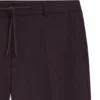 Gebürstete, konisch geschnittene Hose aus Stretch-Flanell Gebürstete, konisch geschnittene Hose aus Stretch-Flanell
