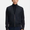 Gebürstete Slim-Fit-Jacke aus Stretch-Flanell Gebürstete Slim-Fit-Jacke aus Stretch-Flanell
