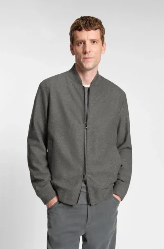 Gebürstete Slim-Fit-Jacke aus Stretch-Flanell