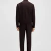 Gebürstete Slim-Fit-Jacke aus Stretch-Flanell Gebürstete Slim-Fit-Jacke aus Stretch-Flanell