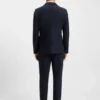 Gebürstete Slim-Fit-Jacke aus Stretch-Flanell Gebürstete Slim-Fit-Jacke aus Stretch-Flanell