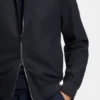 Gebürstete Slim-Fit-Jacke aus Stretch-Flanell Gebürstete Slim-Fit-Jacke aus Stretch-Flanell