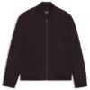 Gebürstete Slim-Fit-Jacke aus Stretch-Flanell Gebürstete Slim-Fit-Jacke aus Stretch-Flanell