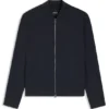 Gebürstete Slim-Fit-Jacke aus Stretch-Flanell Gebürstete Slim-Fit-Jacke aus Stretch-Flanell