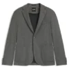 Gebürstete Slim-Fit-Jacke aus Stretch-Flanell Gebürstete Slim-Fit-Jacke aus Stretch-Flanell
