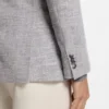 Gemusterte Jacke in Regular-Fit aus einer Baumwollmischung