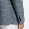 Gemusterte Jacke in Regular-Fit aus einer Baumwollmischung