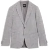 Gemusterte Jacke in Regular-Fit aus einer Baumwollmischung