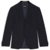 Gemusterte Jacke in Regular-Fit aus Schurwolle