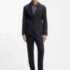 Gemusterte Slim-Fit-Hose aus einem Wollmischgewebe Gemusterte Slim-Fit-Hose aus einem Wollmischgewebe