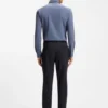Gemusterte Slim-Fit-Hose aus einem Wollmischgewebe Gemusterte Slim-Fit-Hose aus einem Wollmischgewebe