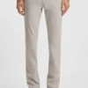 Gemusterte Slim-Fit-Hose aus Stretchstoff