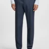 Gemusterte Slim-Fit-Hose aus Stretchstoff
