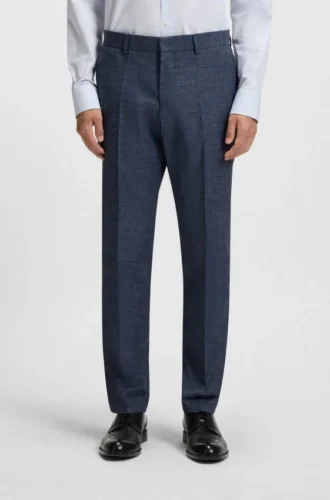 Gemusterte Slim-Fit-Hose aus Stretchstoff