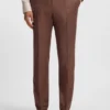 Gemusterte Slim-Fit-Hose aus Stretchstoff