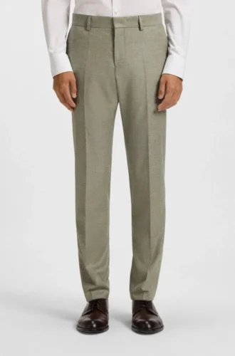 Gemusterte Slim-Fit-Hose aus Stretchstoff