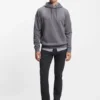 Gemusterte Slim-Fit-Hose aus Stretchstoff