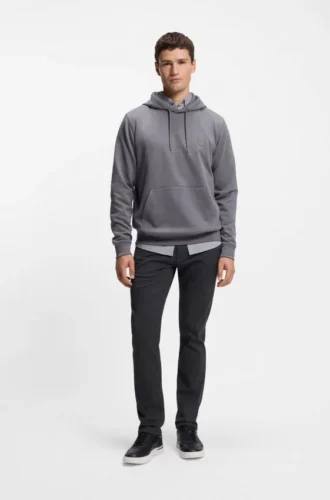 Gemusterte Slim-Fit-Hose aus Stretchstoff