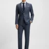 Gemusterte Slim-Fit-Hose aus Stretchstoff