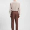 Gemusterte Slim-Fit-Hose aus Stretchstoff