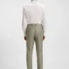 Gemusterte Slim-Fit-Hose aus Stretchstoff