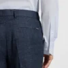 Gemusterte Slim-Fit-Hose aus Stretchstoff