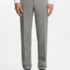 Gemusterte Slim-Fit-Hose aus Stretchwolle
