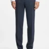 Gemusterte Slim-Fit-Hose aus Stretchwolle